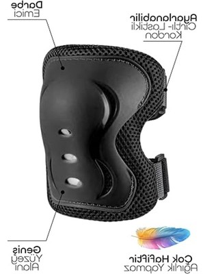 Frefly Store 3-12 Yaş Için Yüksek Koruma Paten ve Koruyucu Seti, Güvenli Oyun