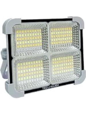 Frefly Store Güneş Enerjili Taşınabilir LED Projektör, 200W Sarı Beyaz Işık