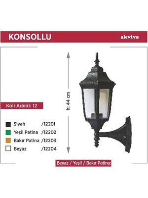 JUPITER Altıgen Fener Sarı Patina Aplik