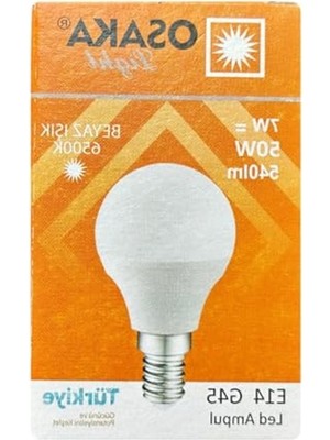 Frefly Store 3 Adet 7W E14 LED Mini Ampul, Beyaz Işık Seçeneği