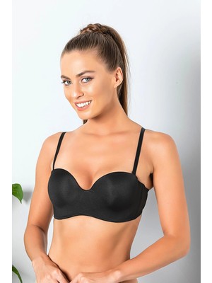 Çamaşır Kenti Straplez, Lotus Sütyen Siyah (MGP11261)