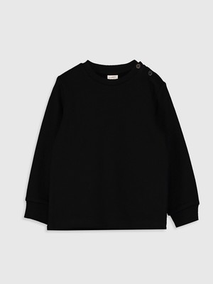 LC Waikiki Lcw Baby Siyah Erkek Bebek Sweatshirt