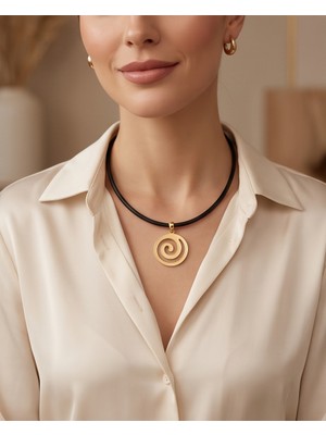 Dilhan Atlay Altın Kaplama Choker Kolye
