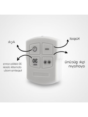 Frefly Store 3’lü Kablosuz LED Spot Işık Seti - Uzaktan Kumandalı