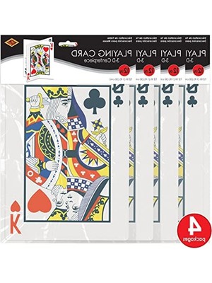 Frefly Store 4 Parça 3D Oyun Kartı Merkezi - 30,48 cm Kağıt, Çok Renkli Eğlenceli Oyun Seti