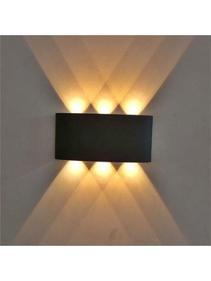 Frefly Store Desenli Çift Yönlü Duvar Aydınlatma Aplik - 10 Watt Amber Işık