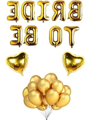 Frefly Store Bekarlığa Veda Parti Balon Seti - Gold Renkli Süslemeler