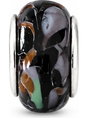 Lovecharm Tasarım Midnight Marble – El Yapımı Murano Cam Charm