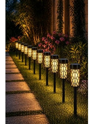 Frefly Store Bahçe Aydınlatması, Güneş Enerjili LED Lamba ile Su Geçirmez ve Dekoratif