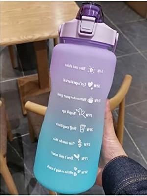 Frefly Store Motivasyonel Su Şişesi, 2l, Bpa Içermez, Spor Salonu Için Uygun
