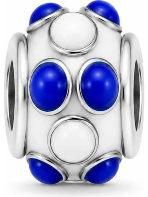 Lovecharm Tasarım El Yapımı Blue Breeze Murano Cam Charm