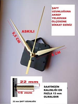 Novélune Duvar Saati: Sessiz Çalışı Saat Mekanizması, Akrep-Yelkovan