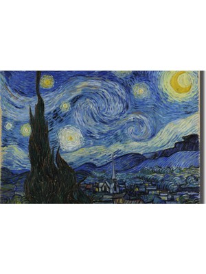 Rosaart Vincent Van Gogh Yıldızlı Gece Posteri, Klasik Sanat, Çerçevesiz Poster, Yüksek Çözünürlüklü Poster