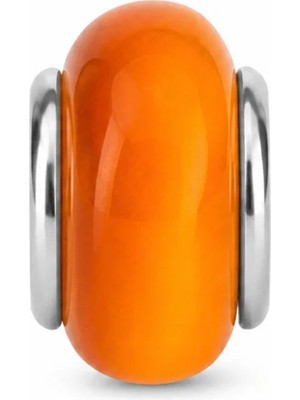 Poseidons Jewellery Amber Glow Serisi – Turuncu Murano Cam Tasarım Charm