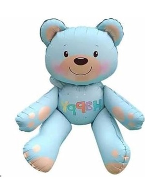 Frefly Store Oturan Ayi Folyo Balon 77 * 70, Mavi