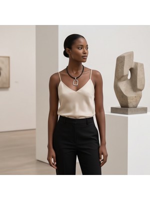 Dilhan Atlay Geometrik Choker  Kolye