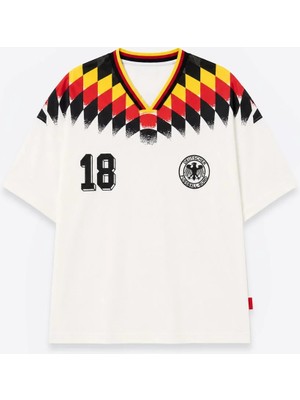 Vamos Fıfa World Cup 26™ Almanya Oversize Tişört Ekru
