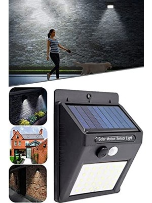 Frefly Store Chermik Pır Hareket Sensörlü 20 LED Solar Güneş Enerjili Su Geçirmez Duvar Lambası