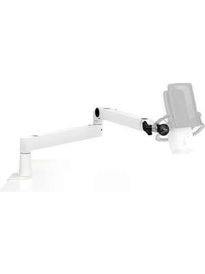 Frefly Store Wave Mic Arm Lp Mikrofon Kolu, Beyaz, Kablo Yönetimli, Alçak Profil