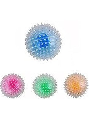 Frefly Store Flash Bouncer Ball Işıklı Şeffaf Plastik Top Kedi Oyuncağı 8 cm          [enerji Sınıfı A]