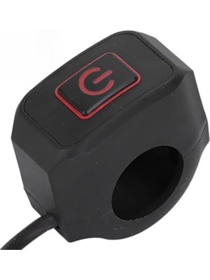 Frefly Store Motosiklet Kırmızı LED Işıklı Gidon Aç Kapa Anahtarı Sis Lambası Far Işık Dörtlü Kontrol Düğmesi 22MM
