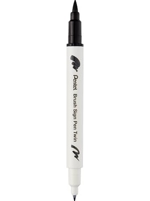 Frefly Store Brush Sing Pen Twin Çift Taraflı Fırça Uçlu Kalem Siyah