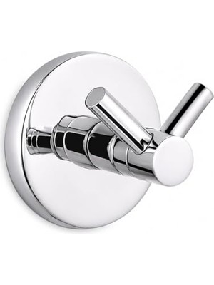 Frefly Store Alper Banyo Bornoz Havlu Askısı, 304 Paslanmaz Çelik, Krom Kaplama Ikili Askılık, Yapışkanlı ve Vidalı Montajlı, 5 Yıl Garantili Banyo Aksesuarı