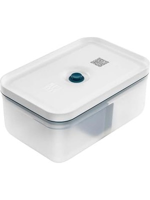 Frefly Store Zwilling Fresh & Save Vakumlu Yemek Taşıma Kabı, L, Plastik, Yari Şeffaf-Akdeniz Mavisi