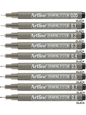 Frefly Store Drawing System Teknik Çizim Kalemi 9'lu Tam Set