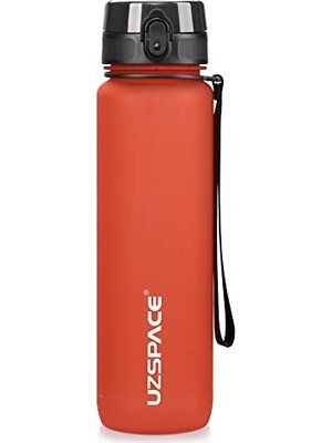 Frefly Store Su Şişesi Çocuklar Için Sızdırmaz, Spor Plastik Içecek Şişesi 1l, 800 Ml, 500 Ml, Tritan ve Bpa Içermez, Spor Şişesi, Karbondioksit Için Uygundur (Fantasy Red, 1000 Ml)