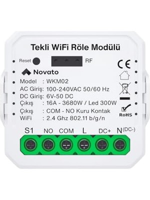 Frefly Store Wifi Kuru Kontak Modül (Tuya, Smart Life Uyumlu)
