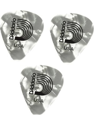 Frefly Store Daddario 1cap4-Wh 3 Adet Gitar Pena 0.70 mm Beyaz Medium