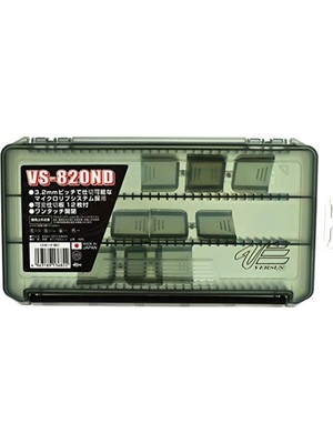 Frefly Store Versus VS-820ND Bölmeli Malzeme Kutusu Siyah