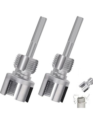 Frefly Store 2 Adet Iç Diş Açma Aleti, Ağır Hizmet Tipi Metal Boru Ipliği, Pvc Boru Diş Açacağı, Iç ve Dış Diş Için, Uygun 20 mm ve 25 mm Hortumlar