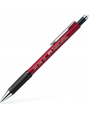 Frefly Store Faber-Castell Grip 1345 Versatil Kalem, 0.5 Mm, Bordo, Ergonomik Tutuş, Yaylı Uç, Uzun Silgi, Modern Tasarım