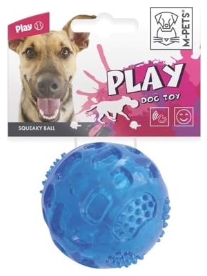 Frefly Store Squeaky Köpekler Için Oyun Topu Mavi 6,3 cm