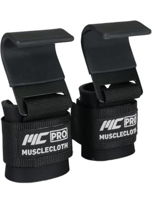 Frefly Store Musclecloth Lifting Hooks Ağırlık Kaldırma Kancası Siyah