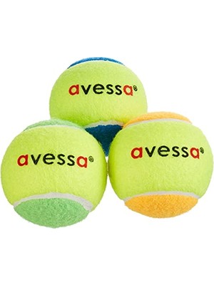 Frefly Store Avessa Tenis Topu, 3'lü Paket, Hobi ve Amatör Kullanım, Renkli, TT-200