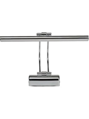 Frefly Store Enerji Tasarruflu Flüt LED Aplik Banyo Tablo Çalışma Masası Duvar Sanat Eseri Ayna Dekoratif ve Modern Aydınlatma 35 cm Elektrikli 6500K Beyaz Işık (Gümüş(Krom))          [enerji Sınıfı A]
