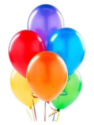 Frefly Store Renkli Balon 50 Li Karışık Renk Parti Doğum Günü Kutlama Özel Günler