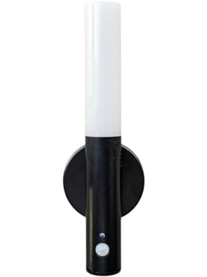 Frefly Store Kumru Şarjlı Sensörlü LED Aplik, Cata, Kablosuz Hareket Sensörlü Duvar Lambası, 3200K Günışığı, USB Şarjlı, Mıknatıslı Yapışkanlı Gece Lambası (Siyah)          [enerji Sınıfı F]