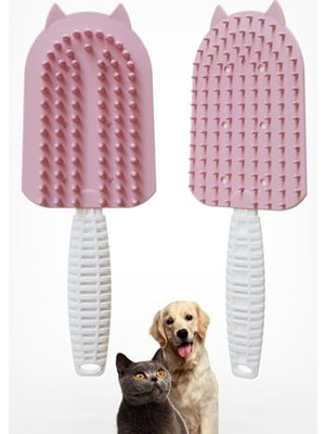 Frefly Store Silikon Kedi Köpek Tarağı Tüy Toplayıcı Tarak Kısa Tüylü Kediler Için Tüy Toplama Fırçası TARAK,515201790