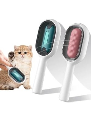 Frefly Store Su Hazneli Kedi Yıkama Fırçası Kedi Tarağı Sulu Yeni Nesil Mavi