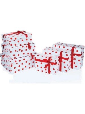 Gıpta Dot Dikdörtgen Hediye Kutusu BX3328 A No:4 190X260X110MM - Tekli