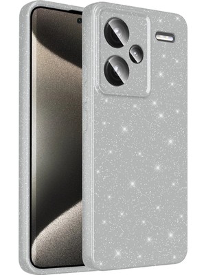 Ummeslem Xiaomi Redmi Note 13 Pro Plus 5g Kılıf Kamera Korumalı Simli Lüks Için Uyumlu Koton Kapak