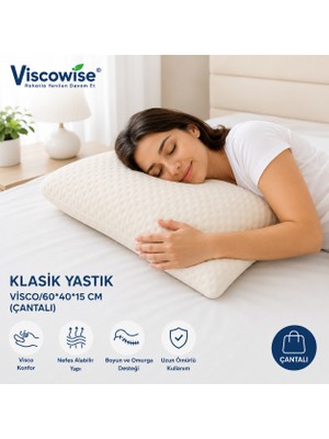 Viscowise Klasik Yastık Vısco/60*40*15 cm (Çantalı)