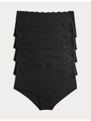 Marks & Spencer 5'li Dantel Detaylı Short Külot Seti
