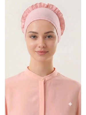 Flora Tekstil Fırfır Bone Tesettür Bone
