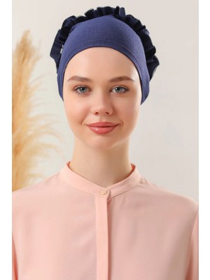 Flora Tekstil Fırfır Bone Tesettür Bone