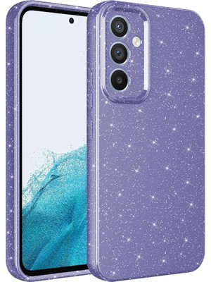 Ahlttiba Samsung Galaxy A14 Kılıf Kamera Korumalı Simli Lüks Cep Telefonu Için Uyumlu Kapak Koton Kapak